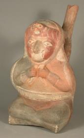 Sitzende anthropo-zoomorphe Figur