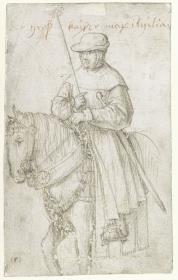 Kaiser Maximilian I. im Reisekleid zu Pferde