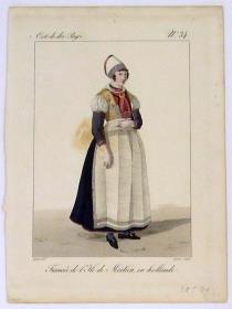 Fiancé de I´lle de Merken, en Hollande. Cost. de div. Pays No. 34