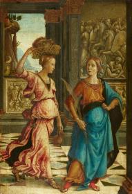 Judith mit ihrer Magd