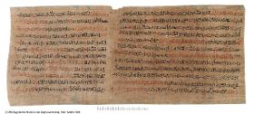 Hieratischer Papyrus mit Auszügen aus einem medizinischen Handbuch
