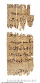 Hieratischer Papyrus mit einem Brief
