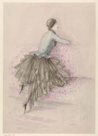Frau in Abendkleid