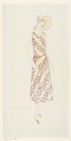 Frau in Sommerkleid
