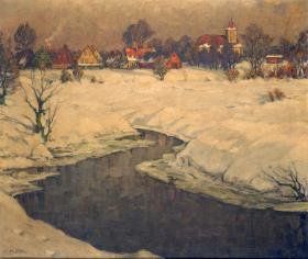 Märkisches Dorf im Schnee (Lübars bei Berlin)