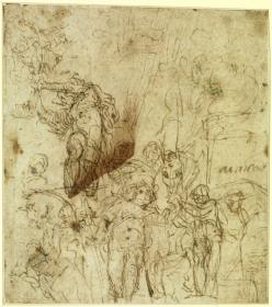 Studien zum Triumph Mordechais (für die Kirche San Sebastiano in Venedig)
