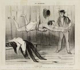 La leçon à sec (Der Trockenschwimmer). Nr. 19 aus: Les Baigneurs
