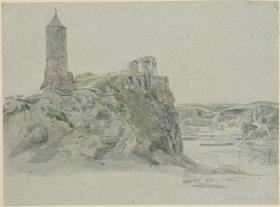 Ruine der Burg Giebichenstein bei Halle an der Saale