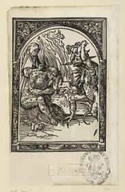 Marter Christi, aus der Umrahmung  von Hollstein 72