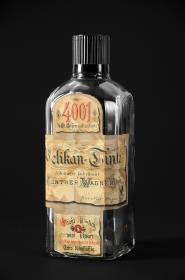4001, 1/4 l Eisengallustinte, Pelikan - Tinte, alleiniger Fabrikant Günther Wagner.