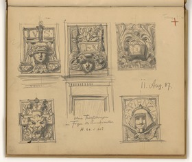 Berlin, Reichstag, Türfüllungen im Foyer des Bundesrats