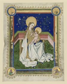 Madonna auf der Rasenbank