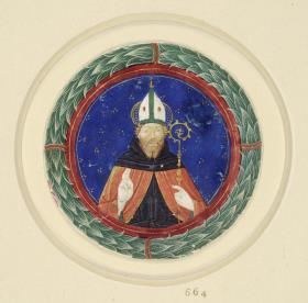 Halbfigur eines Bischofs