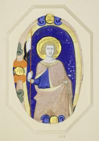 Initiale O mit dem hlg. Galganus