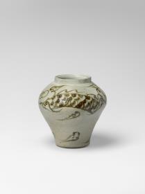 Vase mit Dekor von Drachen und Wolken