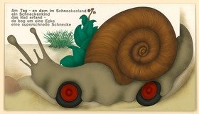 Vorzeichnung zu Der mini mini DÜSENZWERG (Am Tag - an dem im Schneckenland)
