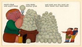 Vorzeichnung zu Der mini mini DÜSENZWERG (noch'n Kloß und noch'n Kloß)