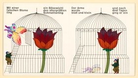 Vorzeichnung zu Der mini mini DÜSENZWERG (Mit einer falschen Blume fing ein Bösewicht)