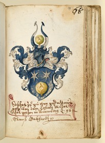 Stammbuch des Michael Löchel von Nürnberg: Eintrag mit Wappen