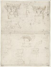 Architektonische Details des Colosseums