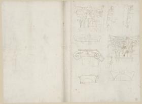 Architektonische Details des Colosseums