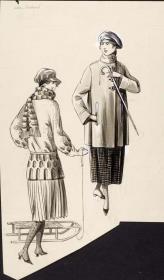 Frauen in Winterkleidung