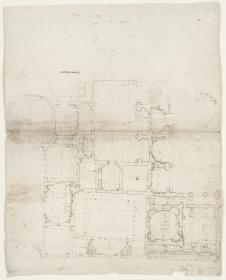 Grundriss von Teilen der Trajans-Thermen