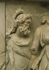 Pergamonaltar, Nördlicher Risalit - Ausschnitt: Nereus