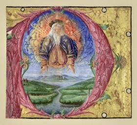 Initiale P zum 107. Psalm