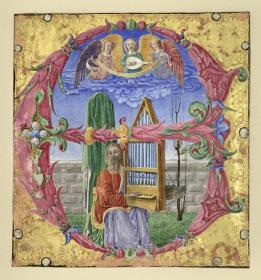 Initiale E zum 32. Psalm