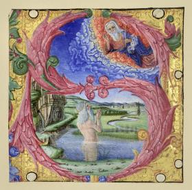 Initiale S zum 68. Psalm