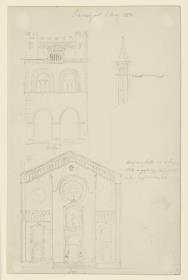 Piacenza, Seitenfassdae des Palazzo del Cumune, Domfassade