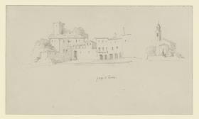 Largo di como, Villen und Kirche am Comer See