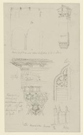 Verona, Archtekturdetails des Palazzo  Vescovado
