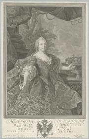 Porträt der Maria Theresia, Kaiserin des Heiliges Römisches Reiches, Erzherzogin von Österreich und Königin von Ungarn und Böhmen
