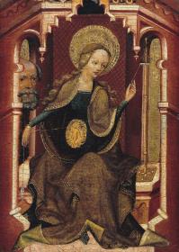 Maria am Spinnrocken