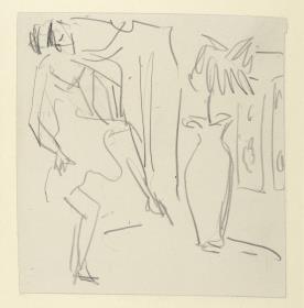 Tänzerin (im Atelier?)