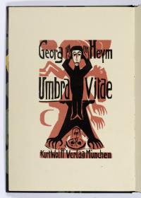 Titelvignette. Georg Heym, Umbra Vitae, München 1924