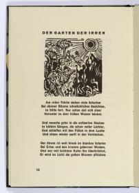 "Der Garten der Irren". Georg Heym, Umbra Vitae, München 1924, S. 12.