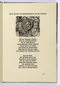 "Mit den fahrenden Schiffen". Georg Heym, Umbra Vitae, München 1924, S. 15.