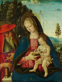 Maria mit dem Kind und dem heiligen Hieronymus