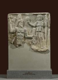 Weihrelief an Jupiter Dolichenus und Juno Regina