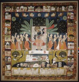 Tempelbild zur Krishna-Verehrung
