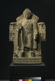 Wundertätiger Buddha: das Zwillingswunder von Shravasti (yamaka-pratiharya)