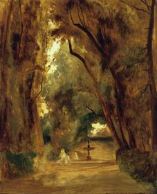 Im Park der Villa Borghese (unvollendet)