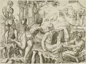 Die Kletterer nach Michelangelo
