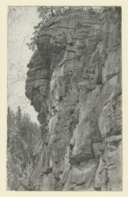 Felsen in Herrnskretschen in der Sächsischen Schweiz