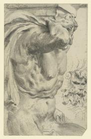 Faun als Atlant an der nordöstlichen Bogengalerie und Faunsmaske des Zwingers in Dresden