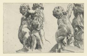 Putti am westlichen Ehrenhof des Taschenbergpalais in Dresden