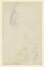 Padua, Grundriß der Cappella degli Scrovegni, Marmorpult, Kanzel, Bogen der Chorkapelle, Ovetari der Chiesa degli Eremitani